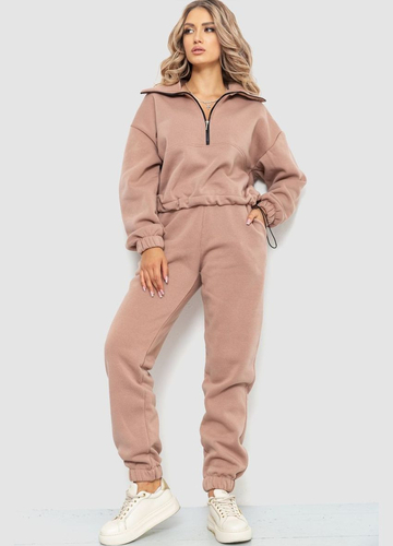 Спорт костюм жіночий на флісі, колір бежевий,