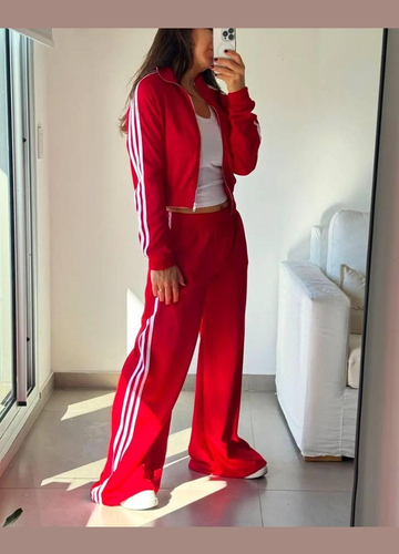 Костюм жіночій - двійка, спортивний, кофта укорочена на змійці і широкі штани на резинці MIA Brand № 135